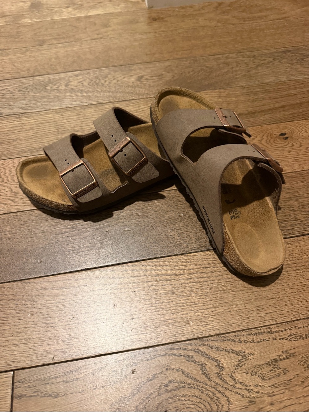 Kids Taupe Birkenstocks